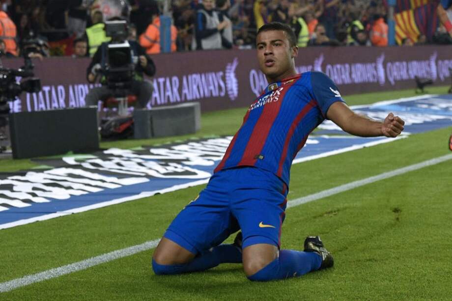 Rafinha marcó el gol del triunfo para el Barcelona. Foto: AFP