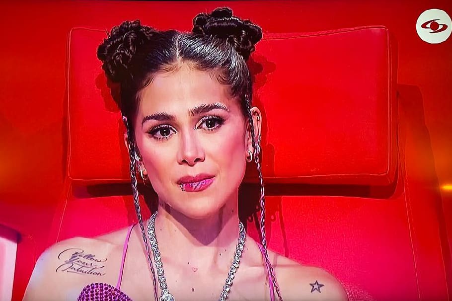 Greeicy en 'La voz kids'. Captura de pantalla Cromos.