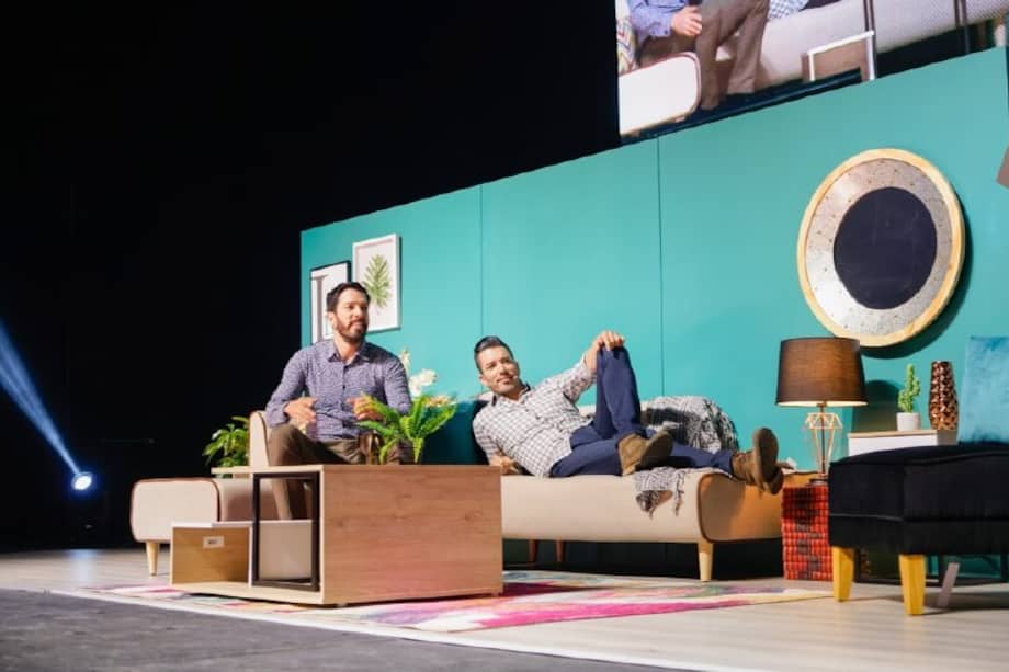 En su visita a Bogotá, los hermanos estuvieron junto a la presentadora barranquillera María McCausland. / Cortesía