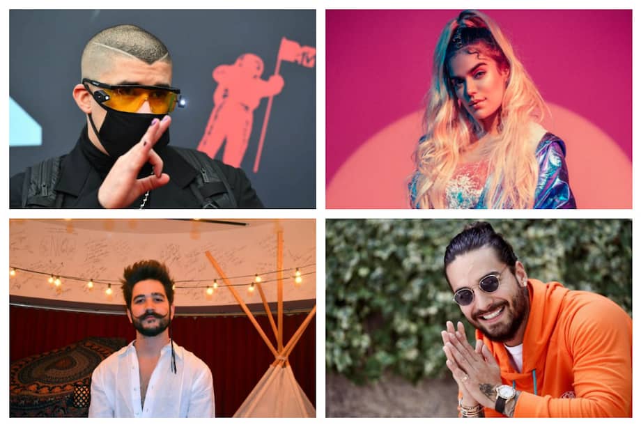 Bad Bunny obtuvo cinco galardones, Camilo se llevó cuatro premios de la noche, Karol G dos y Maluma uno.