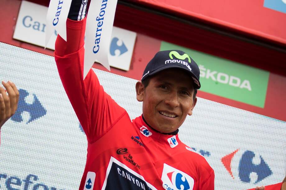 El boyacense Nairo Quintana asumió el liderato de la Vuelta. / Efe