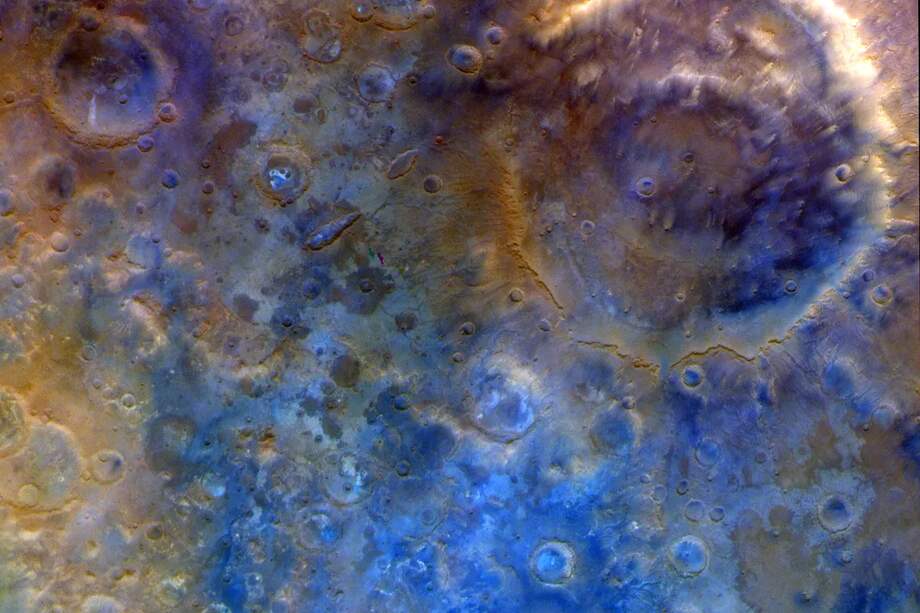 Imagen del cráter Huygens de Marte.
