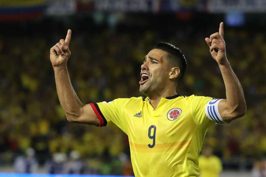 Falcao anotó el gol de Colombia frente a Paraguay.