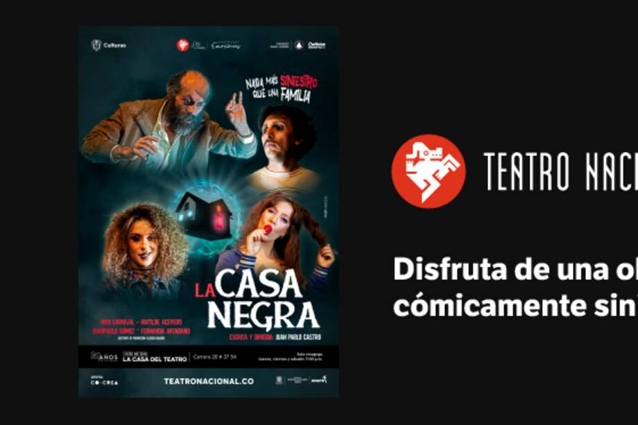 Funciones de jueves a sábado a las 8:00 p.m., en la Casa del Teatro Nacional.
