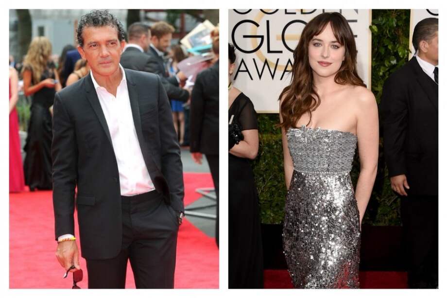 Antonio Banderas y Dakota Johnson, hija de Melanie Griffith.