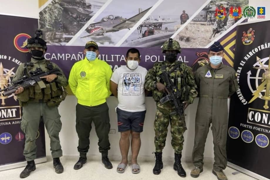 Alias "Aurelio", durante su captura en noviembre de 2021.