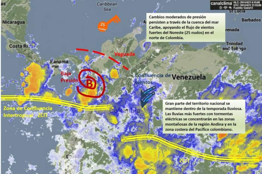 Pronóstico del clima para este 21 de abril