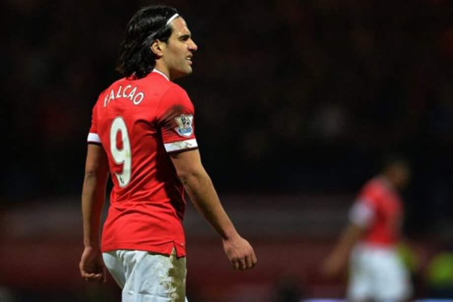 Radamel Falcao García no continuará en Manchester United. Foto: AFP