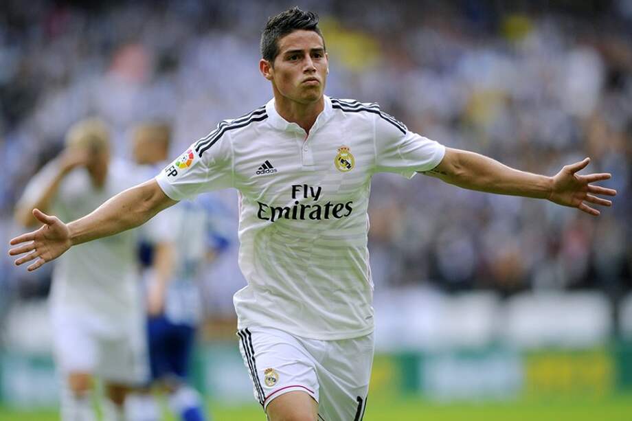 James Rodríguez, mediocampista colombiano del Real Madrid. Foto: AFP