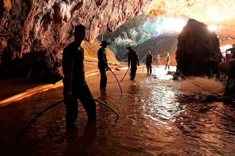 El rescate de los niños en la cueva de Tailandia se convertirá en película. / AFP
