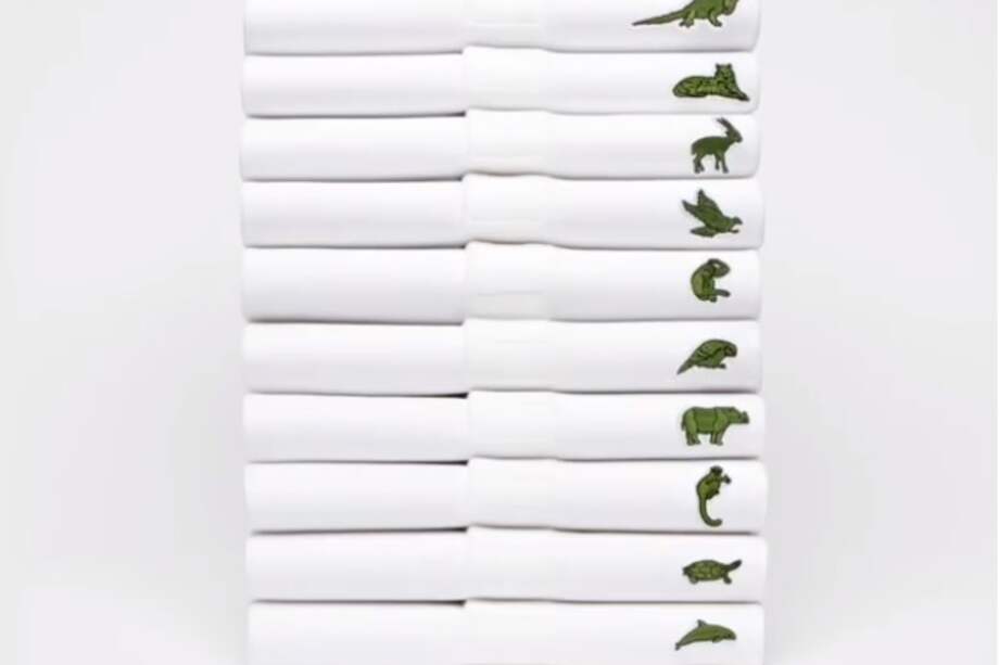 Así lucen las camisas polo que lanzó Lacoste. / Tomado del Instagram de Lacoste