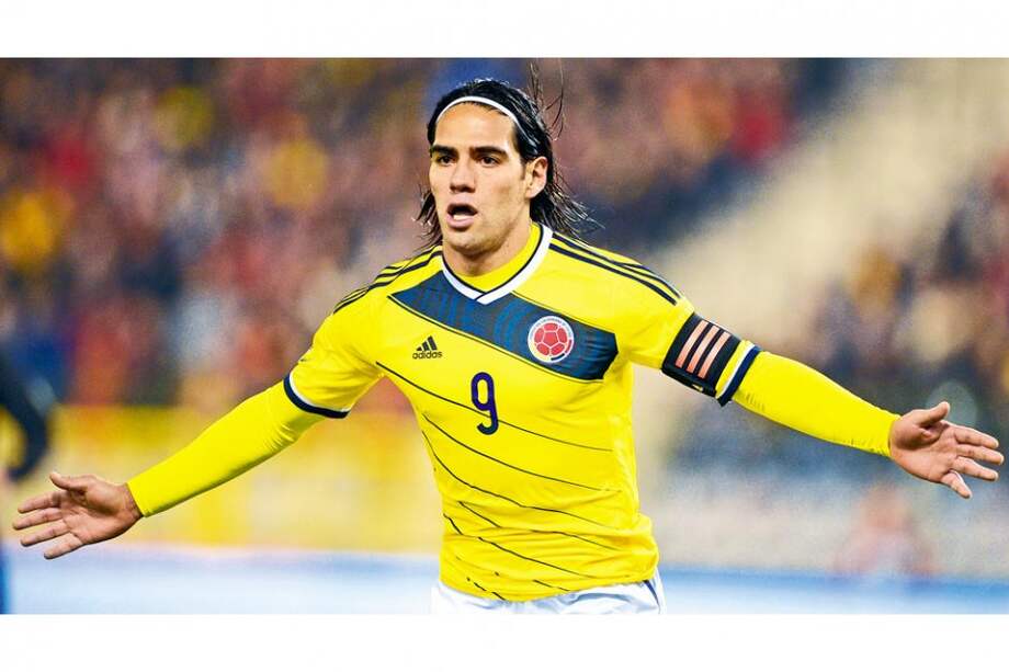 Radamel Falcao García, capitán y referente goleador de la selección colombiana de fútbol. / AFP