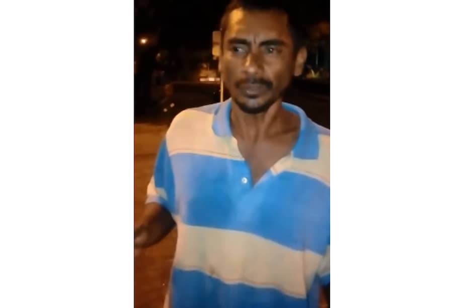 Cristian Jair Castillo es habitante de calle en la ciudad de Neiva. / Captura de pantalla