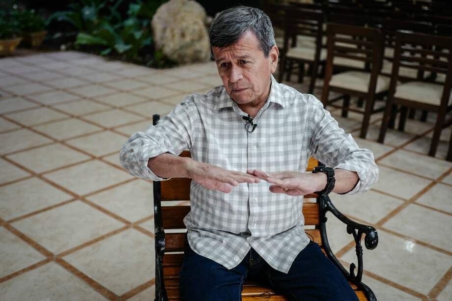 Pablo Beltrán, jefe del equipo negociador del Eln en la mesa de La Habana. / AFP