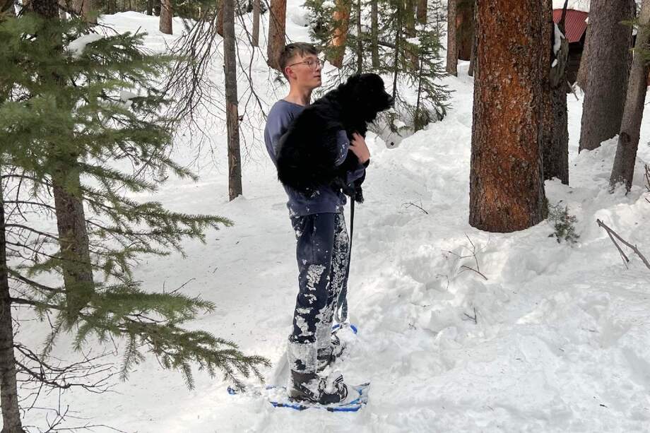 Pepper, una perrita negra, duró 10 días perdida.