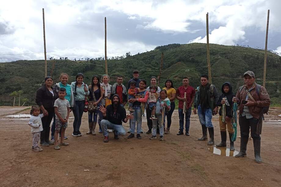 Habitantes del municipio de Caldono, Cauca.