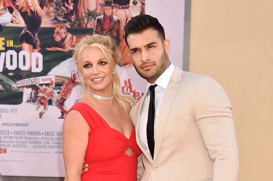 Britney Spears y su prometido Sam Asghari.