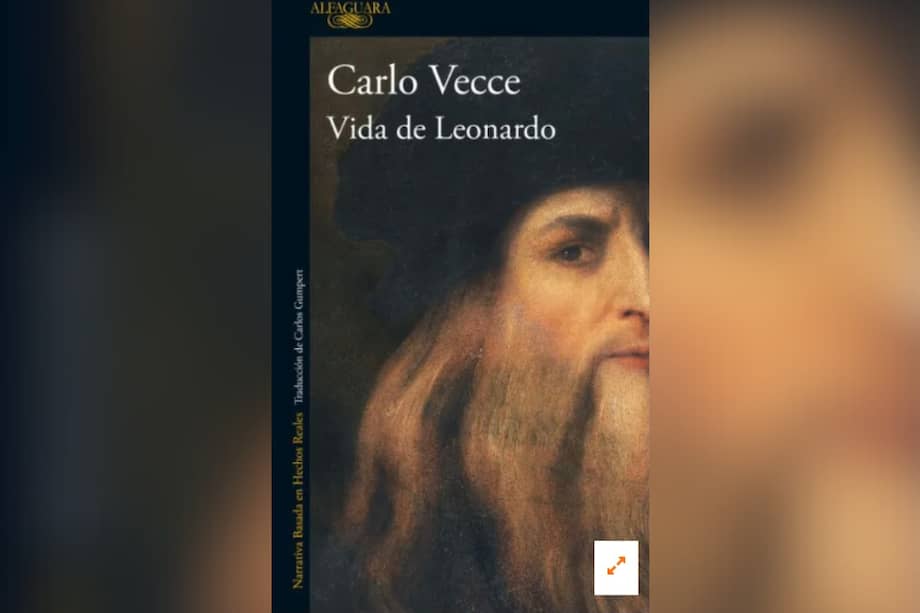 Cubierta de la biografía de Leonardo da Vinci, escrita por Carlo Vecce.