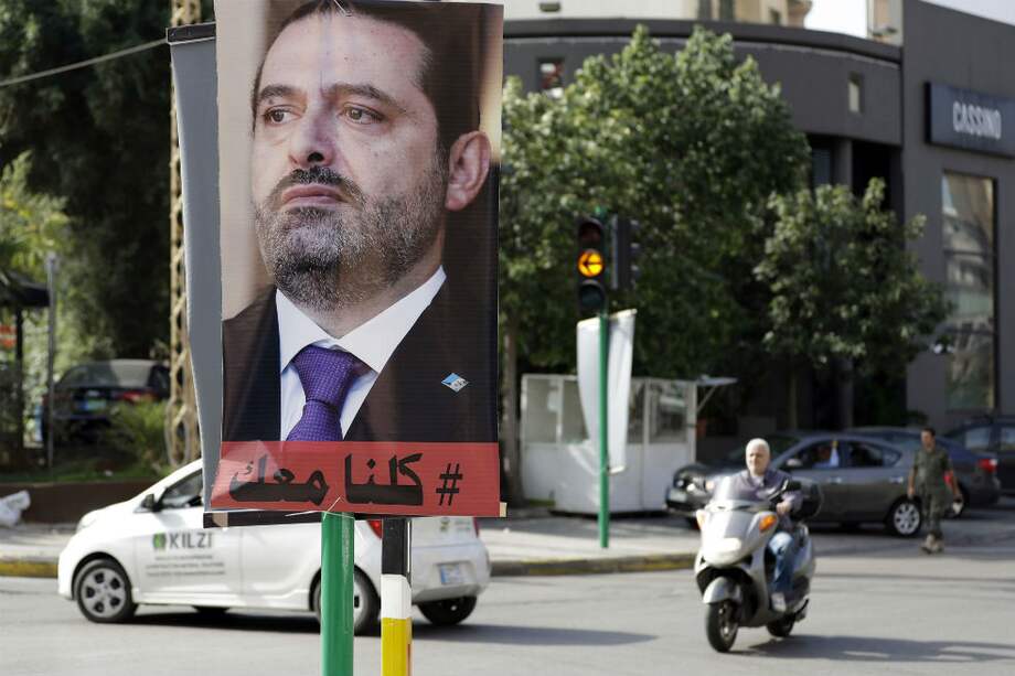 El exprimer ministro libanés, Saad Hariri, hoy en Francia. / AFP