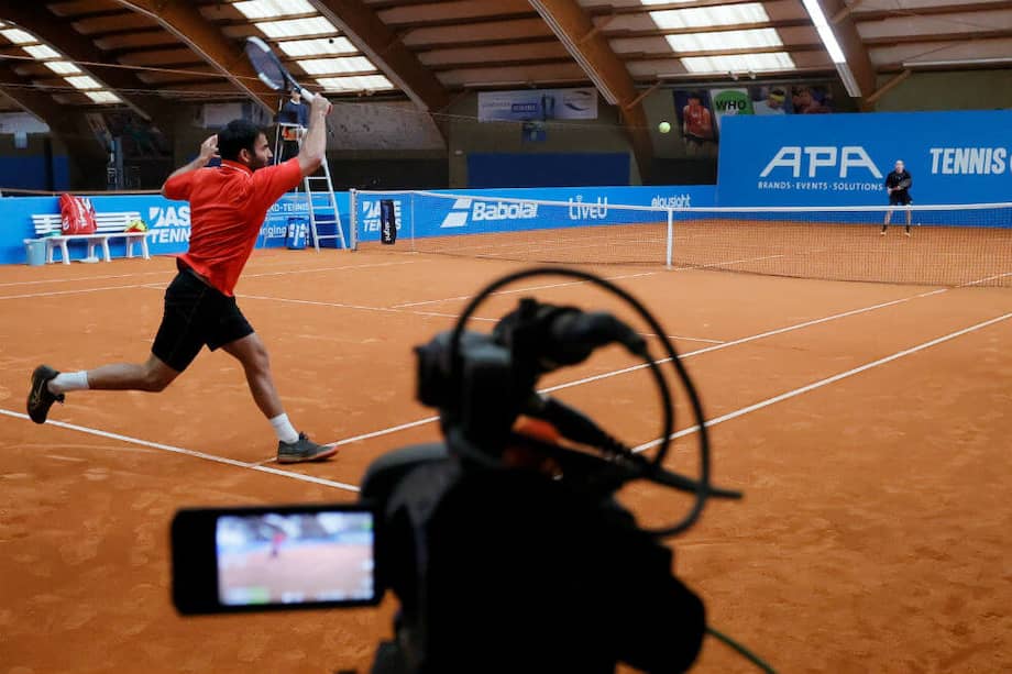 Benjamin Hassan, tenista que participa en este evento. / EFE