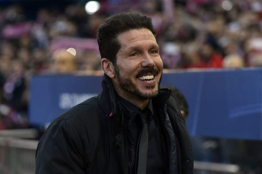 Diego Simeone, entrenador del Atlético de Madrid. Foto: AFP