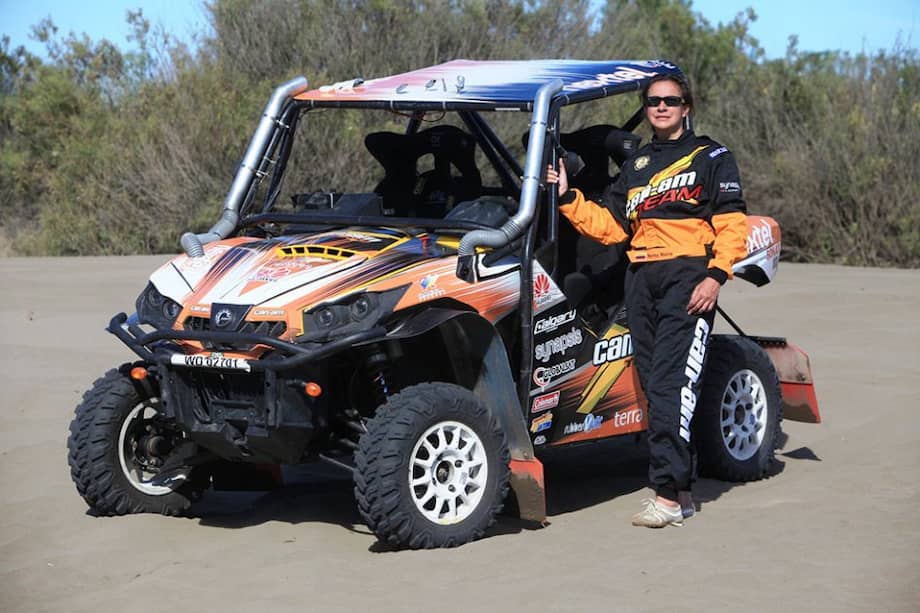 Martha Mariño, piloto colombiana que participará en el Rally Dakar 2013.