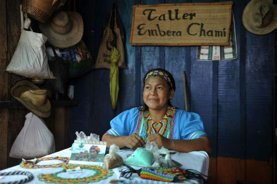 Una mujer Embera Chamí en Caquetá. / Gustavo Torrijos