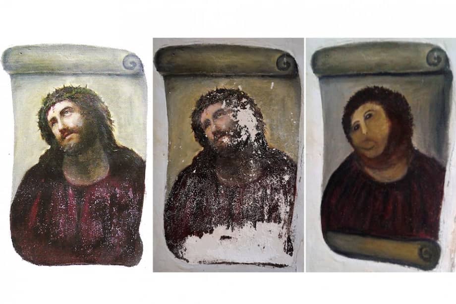 Los cambios del eccehomo pintado por Elías García Martínez.