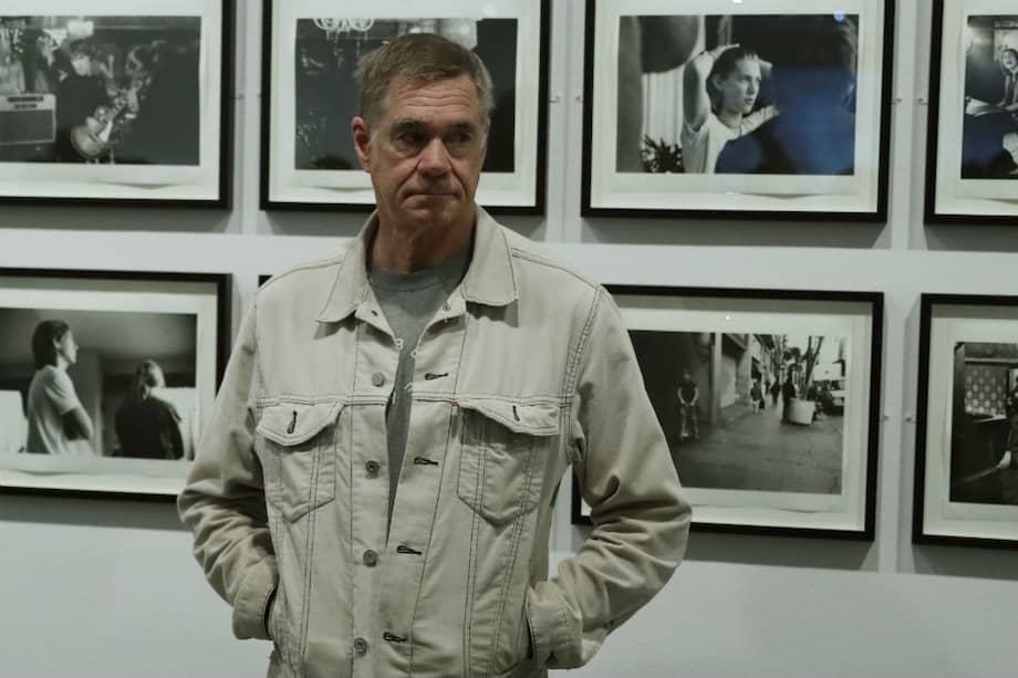 El director de cine, productor, guionista y escritor estadounidense, Gus van Sant, icono del cine independiente estadounidense, durante la presentación de su retrospectiva, en la Casa Encendida de Madrid. / EFE