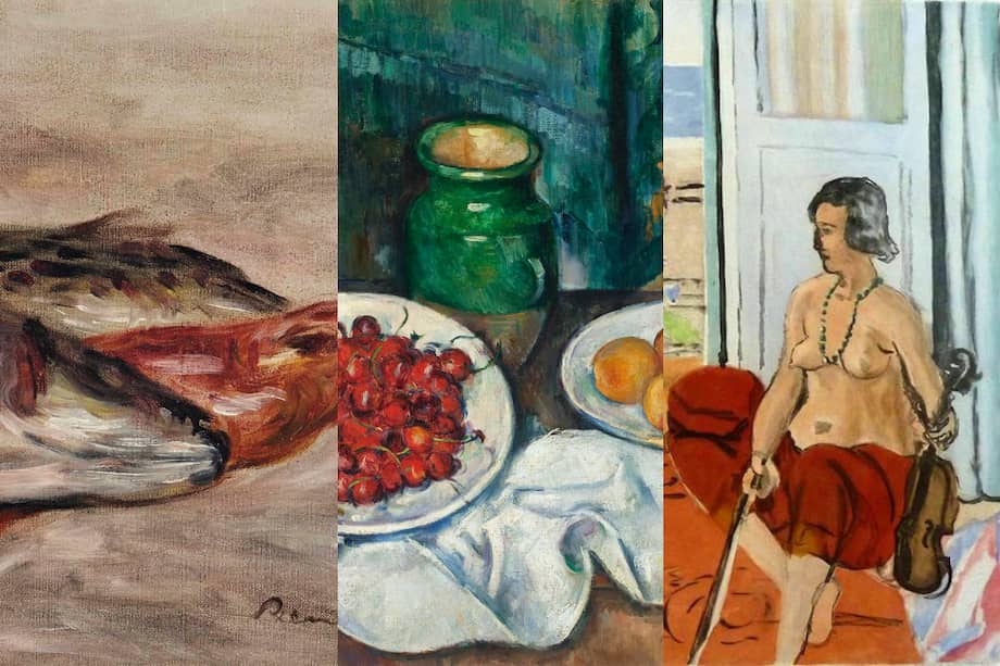 Las obras "Los peces" (1917), de Auguste Renoir; "Naturaleza muerta y con cerezas" (1885-1887), de Paul Cézanne; y "Odalisca en una terraza" (1922), de Henri Matisse fueron robadas el 22 de marzo.