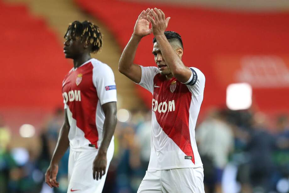 Falcao García, delantero del Mónaco. / AFP