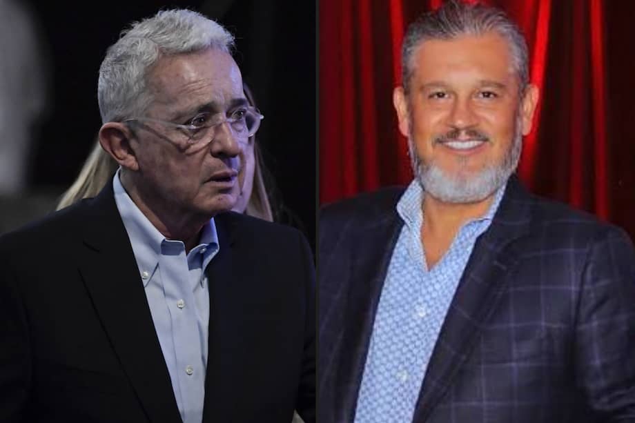 Álvaro Uribe y Carlos Suárez.