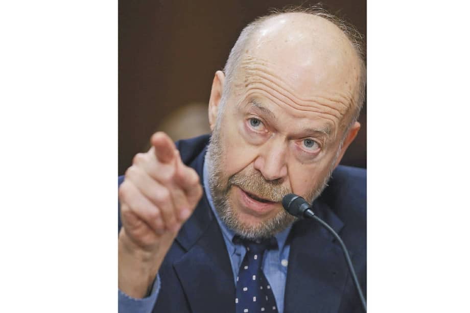 James Hansen durante una conferencia de la COP23, Alemania, 2017. / AFP