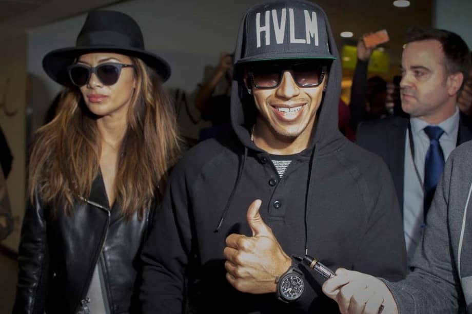 Nicole Scherzinger y Lewis Hamilton.