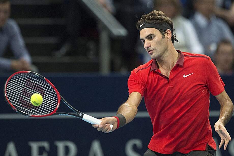 Roger Federer en el Abierto de Basilea.//AFP