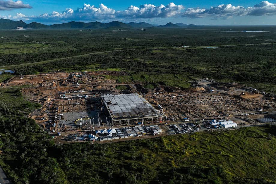 El centro de datos de ByteDance, en construcción en el Complejo Industrial y Portuario de Pecém, en Ceará (Brasil), en mayo.