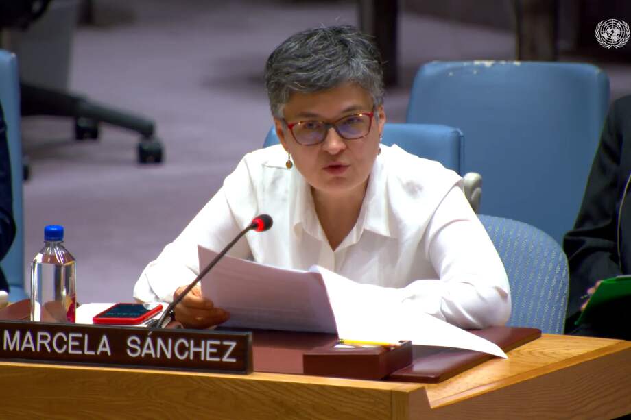 Marcela Sánchez, trabajadora social, activista y directora de Colombia Diversa, fue la representante de la sociedad civil durante el Consejo de Seguridad de la ONU.