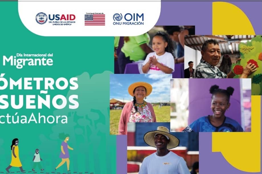 "Kilómetros de sueños" es una campaña de la oficina de la OIM en Colombia.