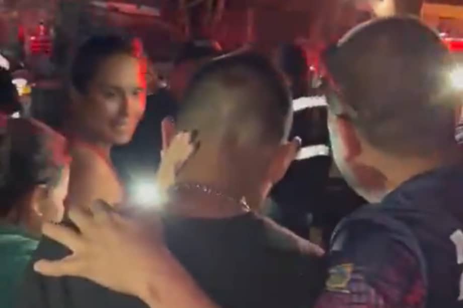 En la noche de este primero de enero el senderista se encontró con su familia.