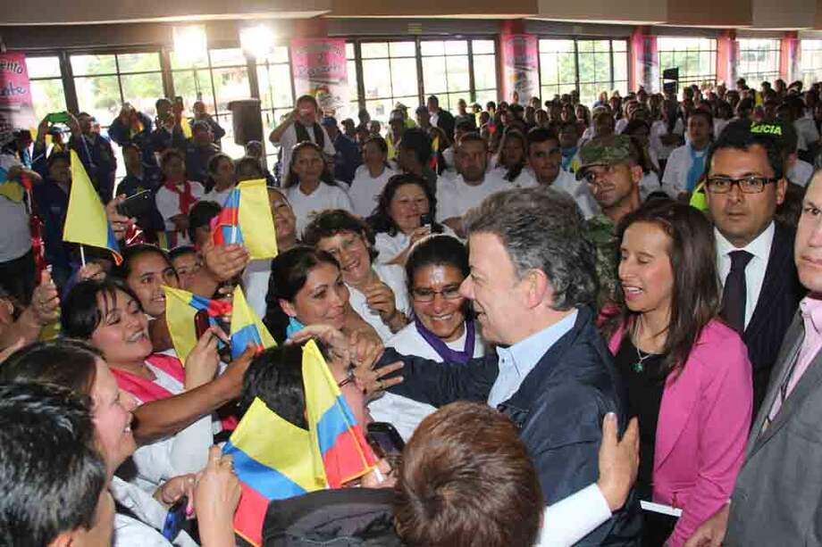 El presidente Juan Manuel Santos.