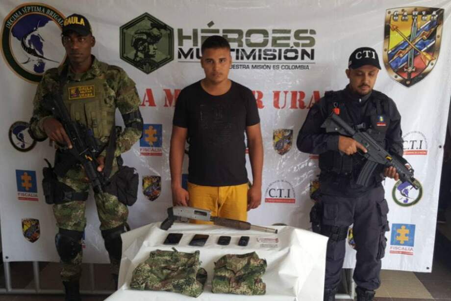 Deyver Villadiego Hernández, alias Cristian o Camilo. / Cortesía Fiscalía.