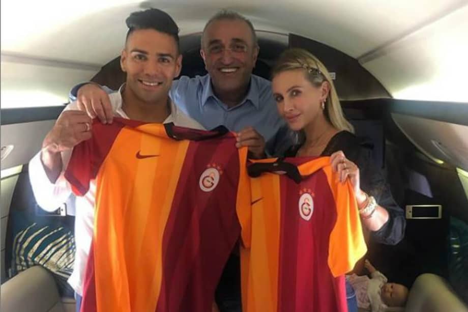 Falcao, con la camiseta del Galatasaray. / Instagram: abdurrahim_albayrak