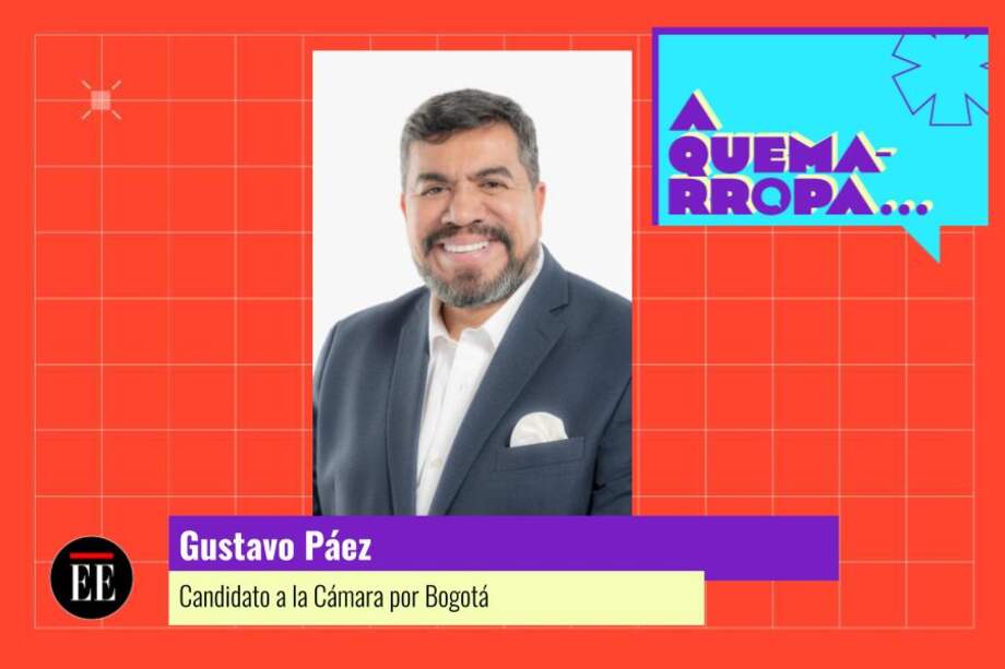 Gustavo Páez es candidato a la Cámara por Bogotá y cuenta con el aval del Partido Conservador. Tiene el número 112 en el tarjetón.