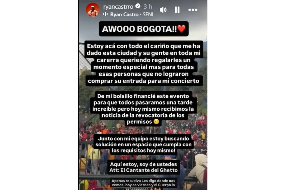 Ryan Castro se pronuncia.