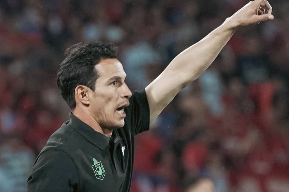 El entrenador verdolaga fue contundente tras el empate 0-0 entre Atlético Nacional e Independiente Medellín en la final de ida de la Copa BetPlay.