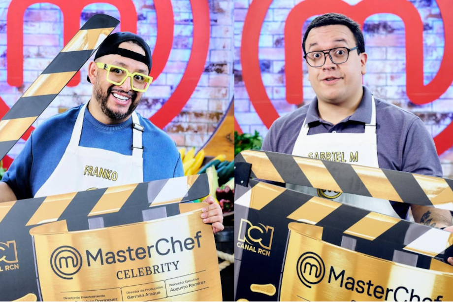 Franko Bonilla y Gabriel Murillo, participantes de 'MasterChef Celebrity Colombia' en 2024.