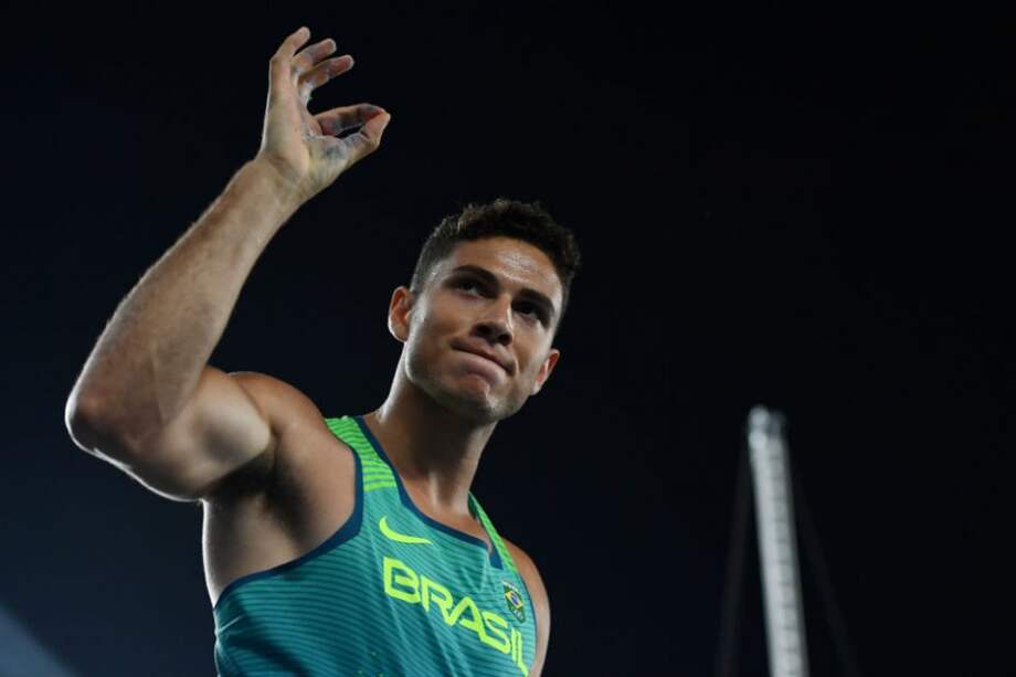 Thiago Braz, campeón olímpico en salto con garrocha. Foto: AFP