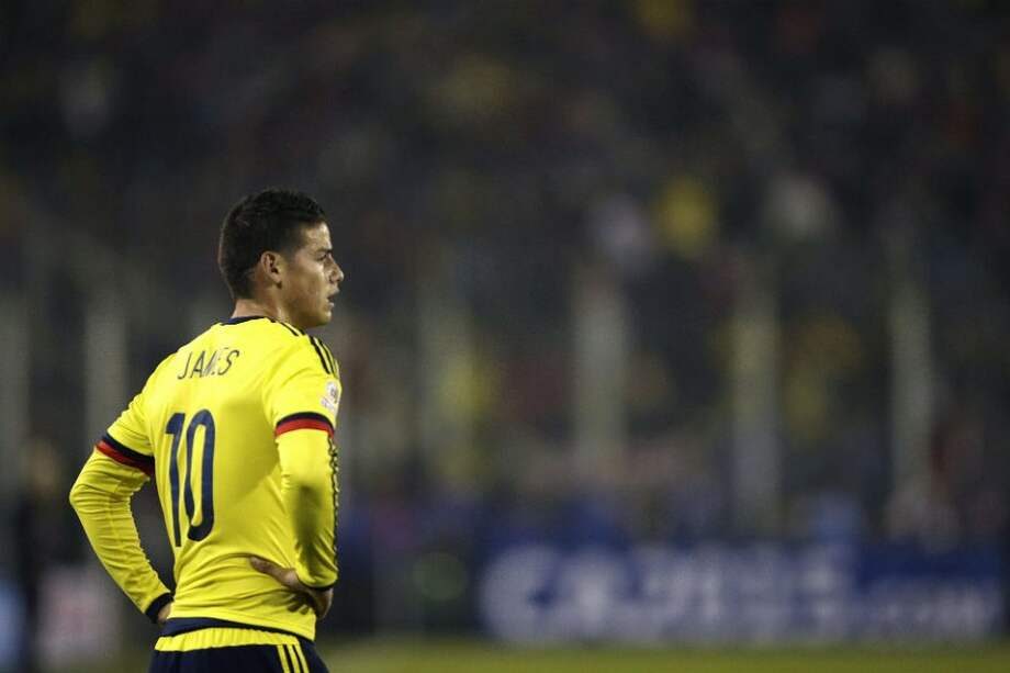 james Rodríguez está en duda para los partidos por eliminatorias de la selección de Colombia. Foto: AFP
