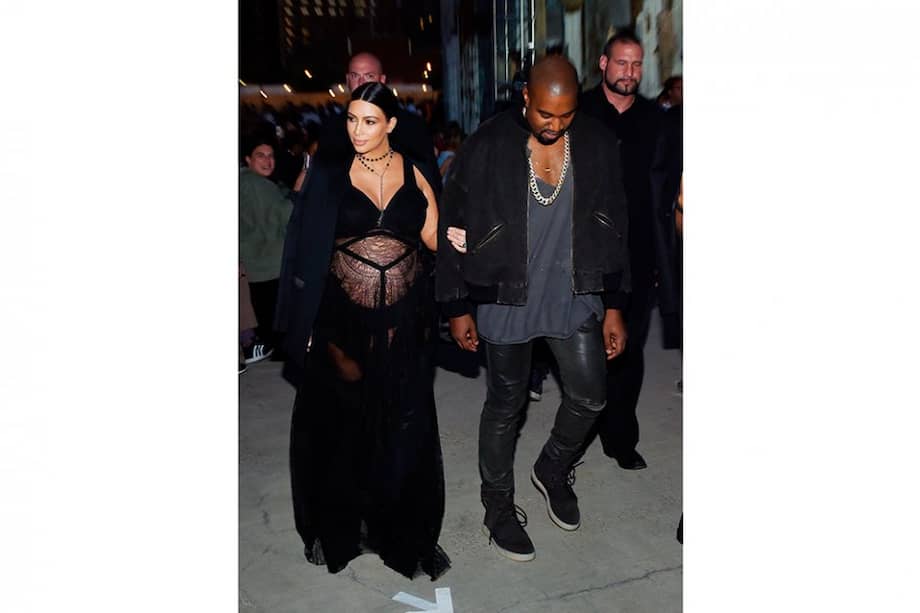 Kim Kardashian y Kanye West. / AFP