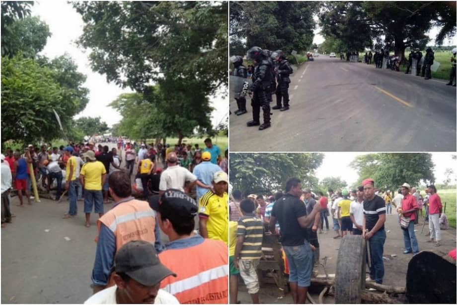 Comunidad bloqueó la vía Montería-Arboletes por mal estado de la carretera